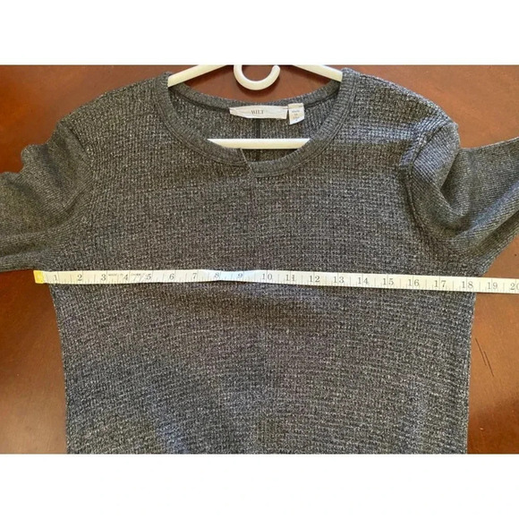Wilt Charcoal Gray Thermal Long Sleeve Sweater Dress Size S - Picture 9 of 11